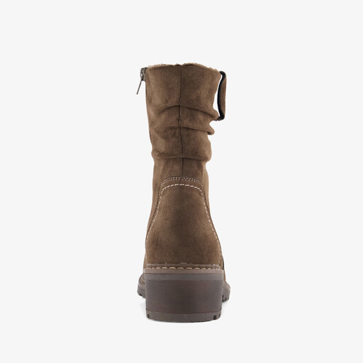 Gevoerde dames boots bruin