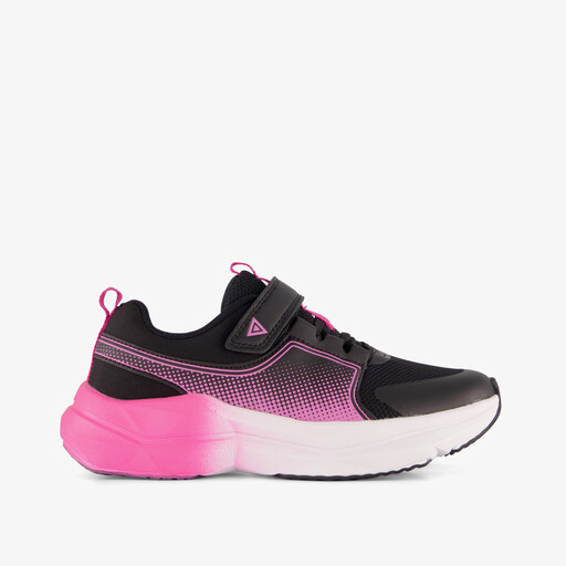 Meisjes sportschoenen zwart roze