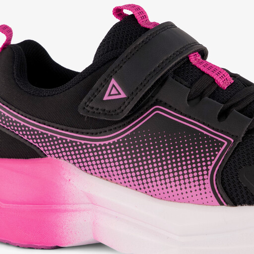 Meisjes sportschoenen zwart roze