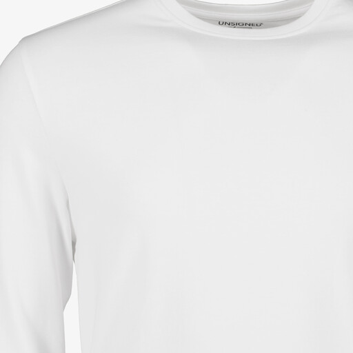 Heren T-shirt met lange mouwen wit