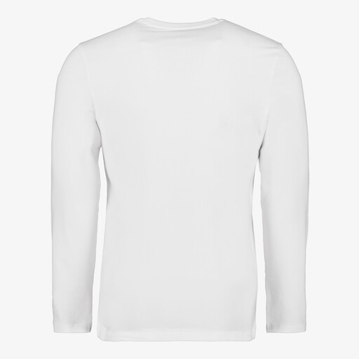 Heren T-shirt met lange mouwen wit