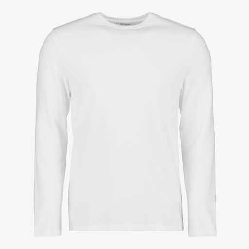 Heren T-shirt met lange mouwen wit