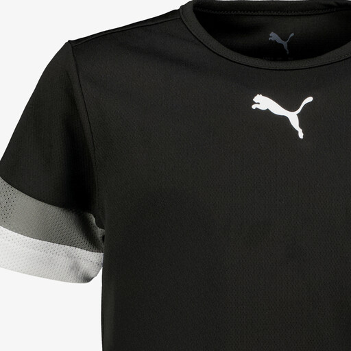 TeamRISE Jersey kinder voetbal T-shirt zwart