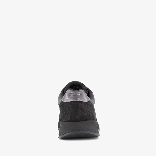 ECCO OTM W Low-Cut suede dames sneakers zwart