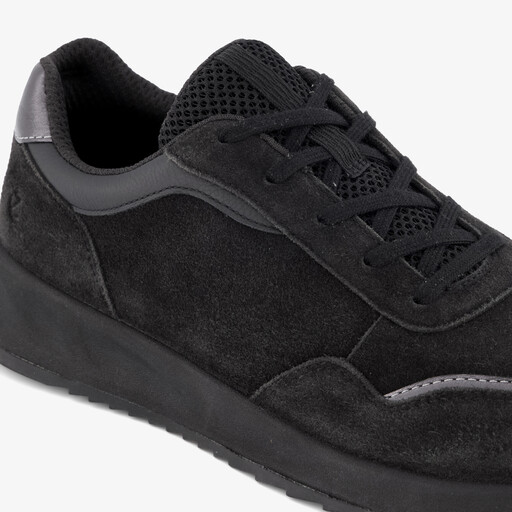 ECCO OTM W Low-Cut suede dames sneakers zwart