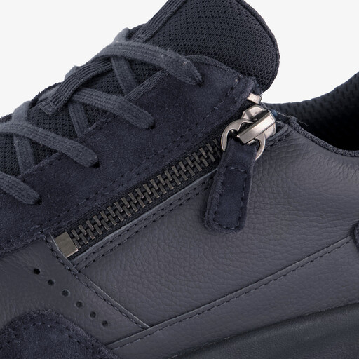 ECCO OTM W Low-Cut leren dames sneakers zwart
