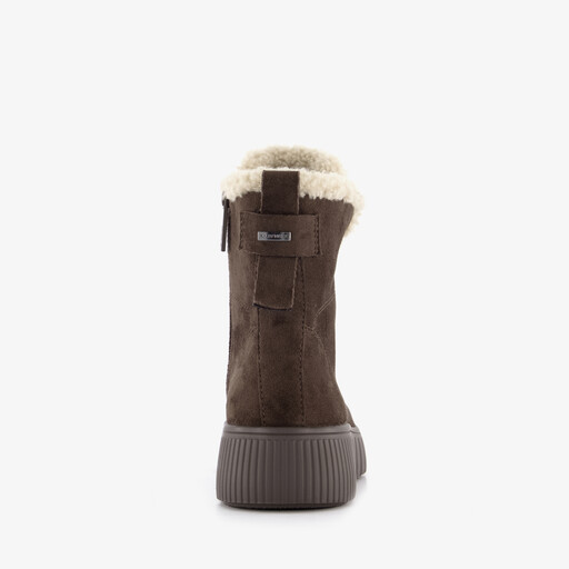 Xx bij dames veterboots gevoerd bruin