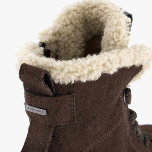 Xx bij dames veterboots gevoerd bruin