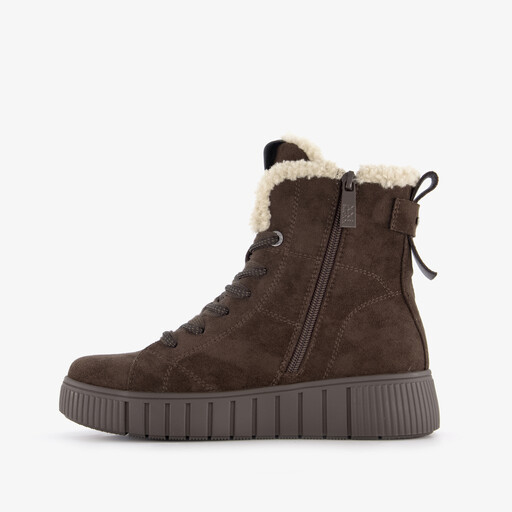 Xx bij dames veterboots gevoerd bruin