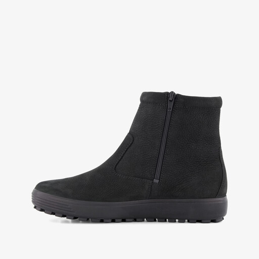 ECCO Classic Tred mid-cut leren dames boots zwart