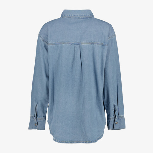 Denim dames blouse lichtblauw