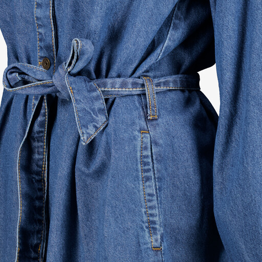 Dames denim jurk blauw