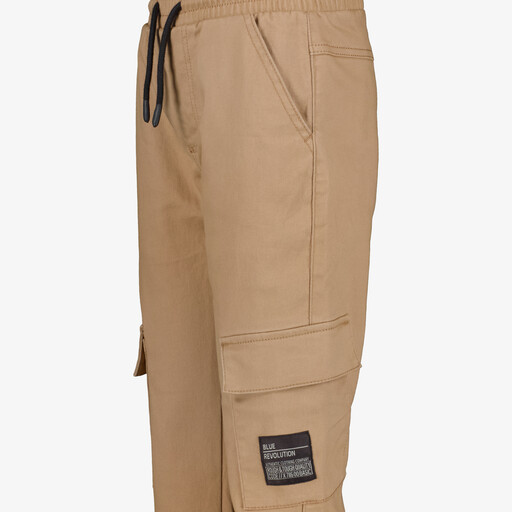 Jongens cargo broek beige