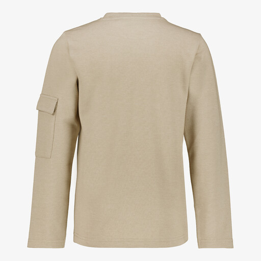 Jongen shirt met opdruk beige