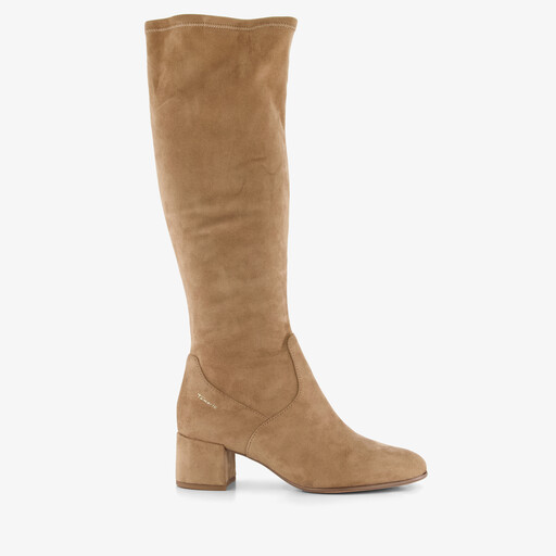 Hoge dames stretchlaarzen beige