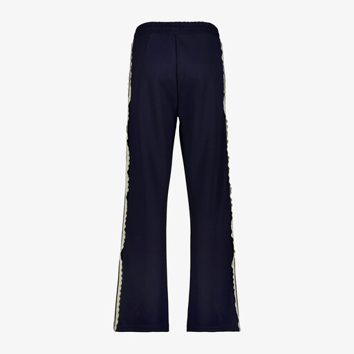 Dames broek met kanten biezen blauw