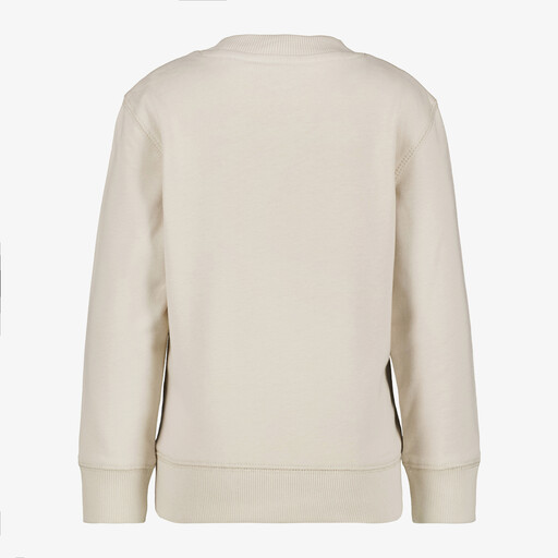 Jongens sweater met opdruk beige