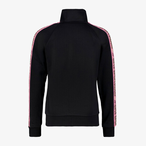 Meisjes trainingsjas zwart roze