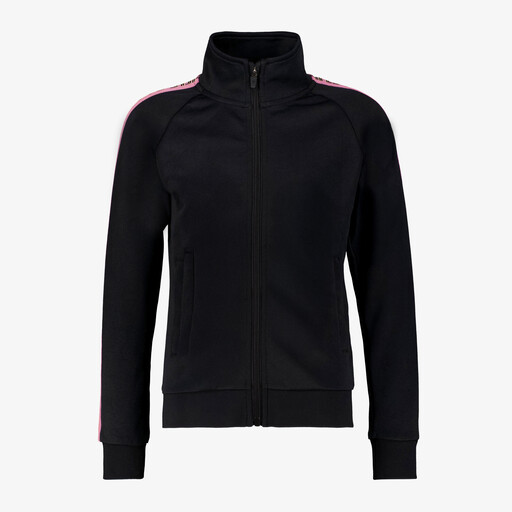 Meisjes trainingsjas zwart roze