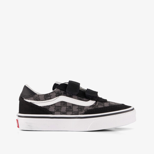 Brooklyn LS V Scribble Check kinder sneakers zwart