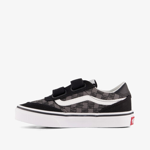 Brooklyn LS V Scribble Check kinder sneakers zwart