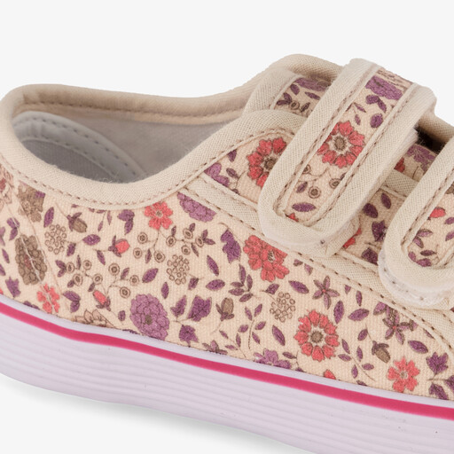 Meisjes gymschoenen met bloemenprint