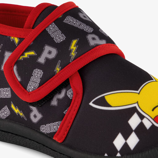 Jongens pantoffels zwart met Pikachu
