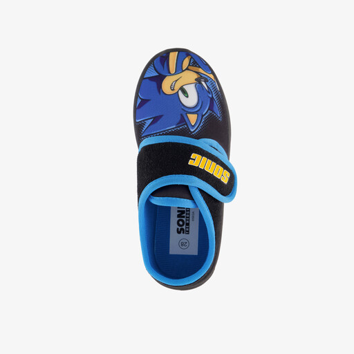 Kinder pantoffels zwart blauw