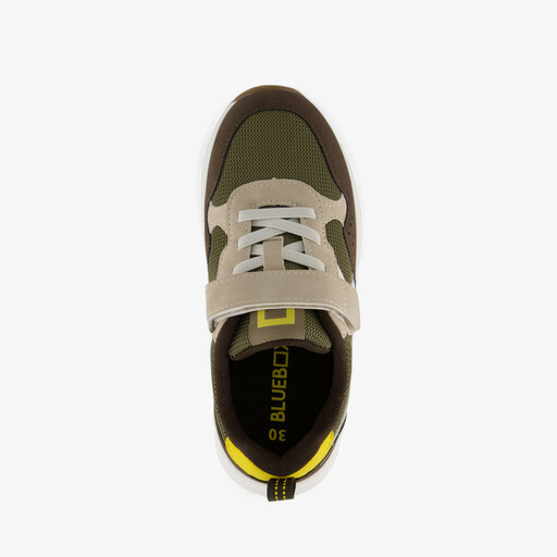 Jongens sneakers bruin groen