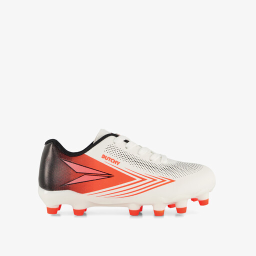 Aura MG kinder voetbalschoenen wit oranje