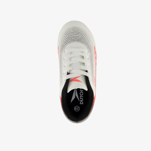 Aura MG kinder voetbalschoenen wit oranje