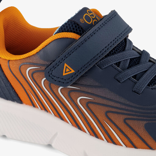 Kinder sportschoenen blauw oranje