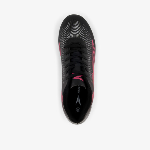 Aura MG dames voetbalschoenen zwart roze