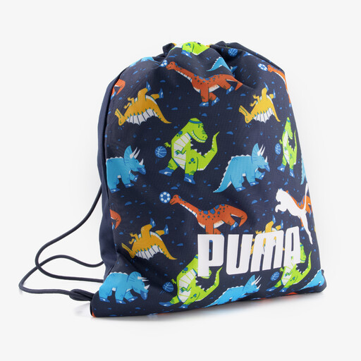 Phase AOP Small kinder gymtas met dino blauw 11 liter