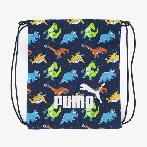 Phase AOP Small kinder gymtas met dino blauw 11 liter