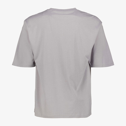 Heren T-shirt met print lichtgrijs