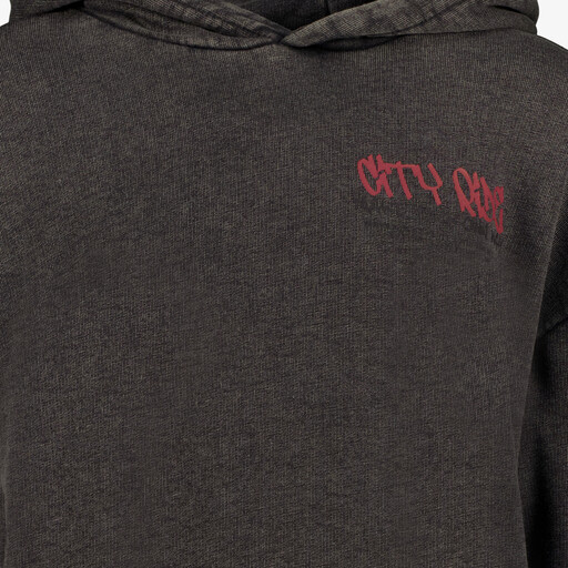 Jongens hoodie met backprint zwart