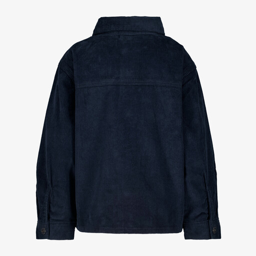 Jongens corduroy overhemd donkerblauw