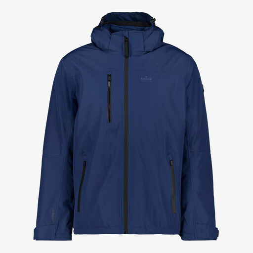 Waterdichte heren regenjas blauw