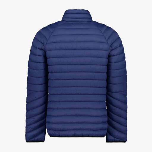 Gewatteerde heren winterjas blauw