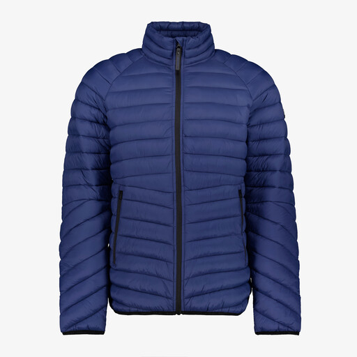 Gewatteerde heren winterjas blauw