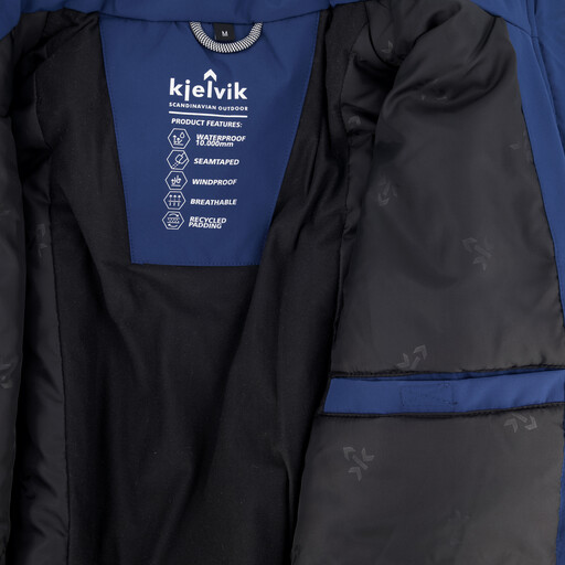 Waterdichte heren regenjas blauw
