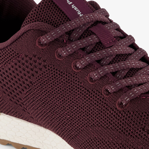 Hush puppies sneakers dames brodeauxrood
