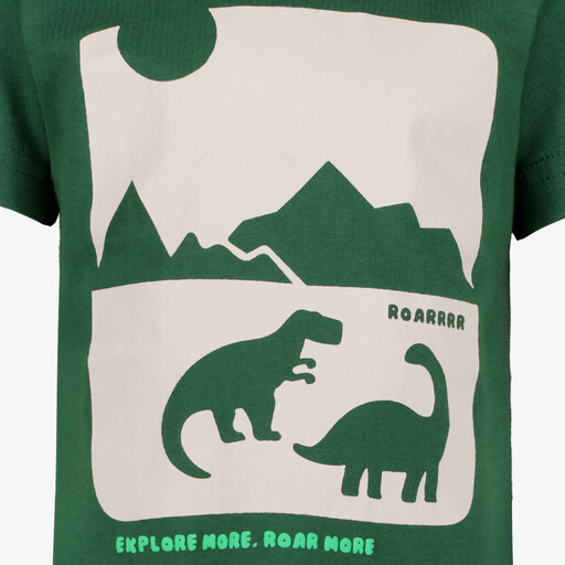 Jongens T-shirt met dino groen