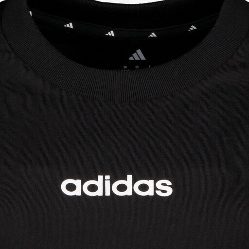 Essentials Linear dames sport T-shirt zwart