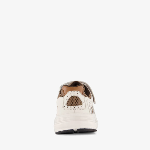Jongens sneakers wit bruin