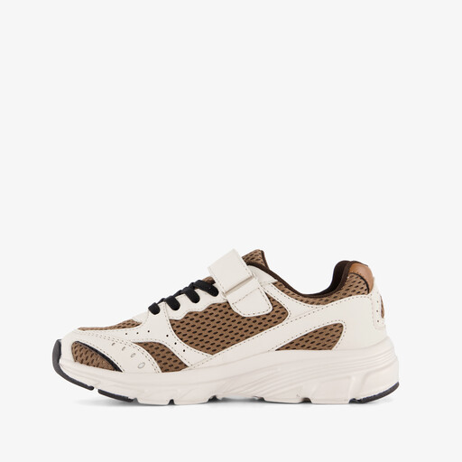 Jongens sneakers wit bruin