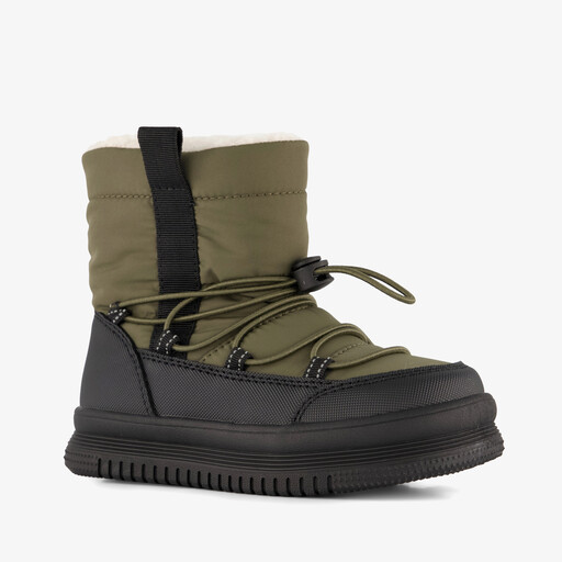 Gevoerde jongens boots groen zwart