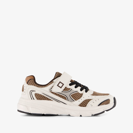 Jongens sneakers wit bruin