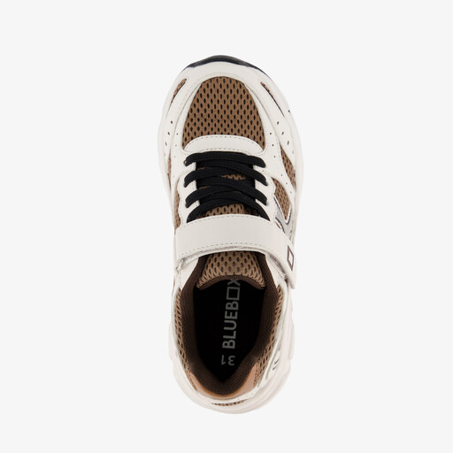 Jongens sneakers wit bruin